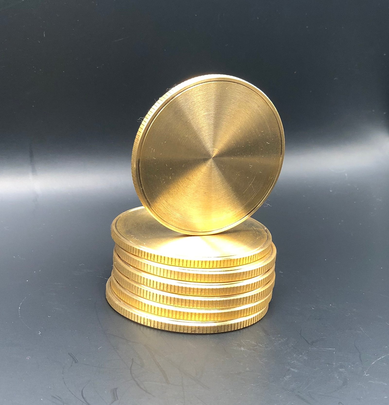 1.96" x 0.118" - 50 x 3mm Blank Brass Coins for Laser Engraving ...